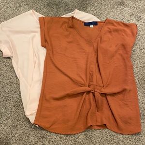 Two dressy/casual t-shirt tops